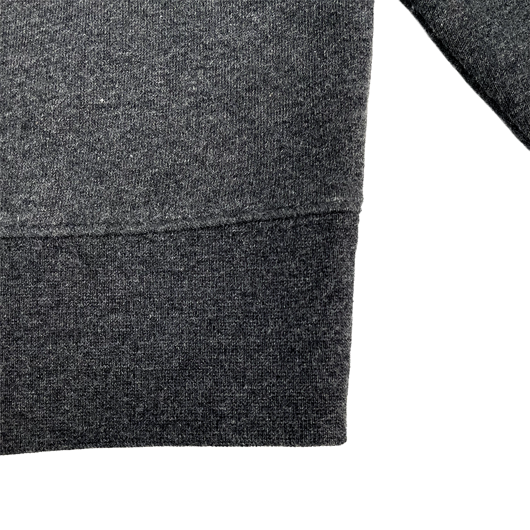 Close-up of a dark gray fabric texture